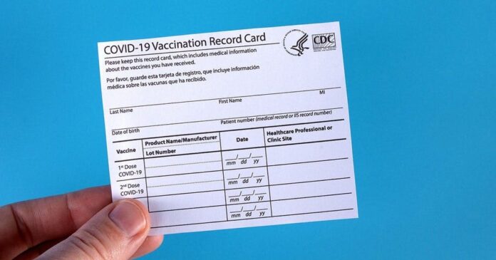 cartão de vacinação