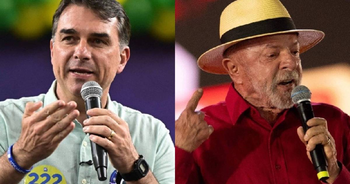 O-presidente-Lula-e-o-senador-Flavio-Bolsonaro-Douglas-Magno-e-Gledston-Tavares-AFP-1-1